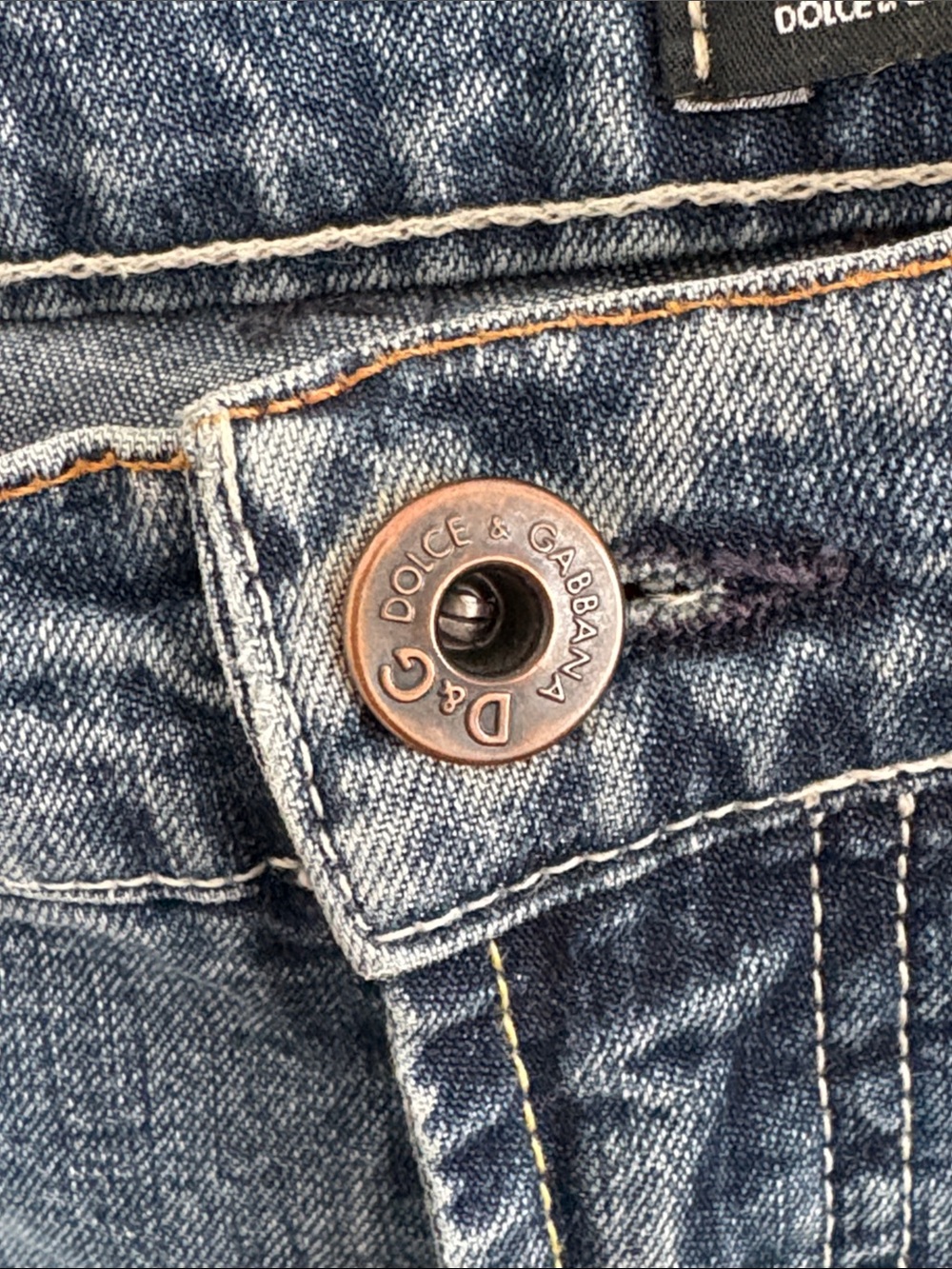 Vintage Dolce & Gabbana boot cut Jeans size 31 y2K - Picture 5 of 12